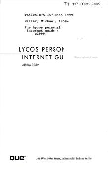 Lycos Personal Internet Guide