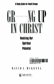 Growing Up in Christ