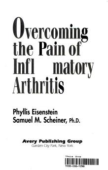 Overcoming the Pain of Inflammatory Arthritis